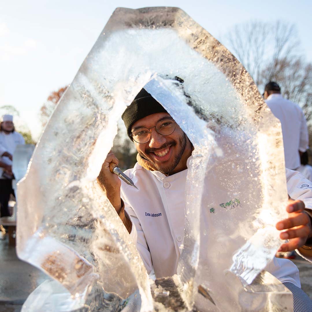 We end Community College Month with Evan Johnson, a double major in Culinary Arts and Hospitality Management who intends to graduate in the spring of 2025.